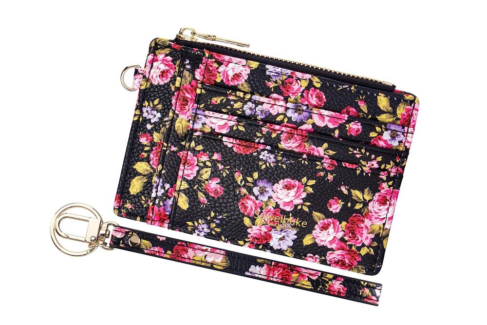 3479 Slim Rfid Blocking Credit Card Case Holder Wristlet Zip ID Case Wallet